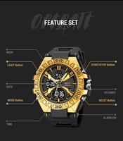 STRYVE S8026 Nouvelle montre sport pour homme Montre à quartz pour homme Étanche S Montre à choc Relogio Masculino Couleur Montre multifonction