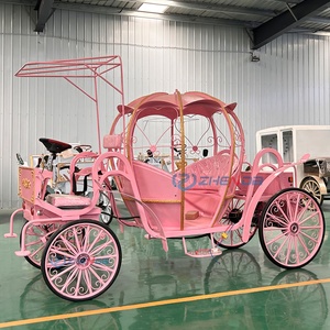 Electric Pumpkin Princess <b>Buggy</b> Wedding Wagon Horse Drawn Cart Cinderella Pumpkin Carriage for Sale - Product Image 2