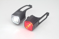 Lumixell Mini feu arrière de vélo LED rechargeable USB-C - Portable, pour la conduite nocturne, étanche IPX4, ABS/PC, 5 modes, 200LM, automatique