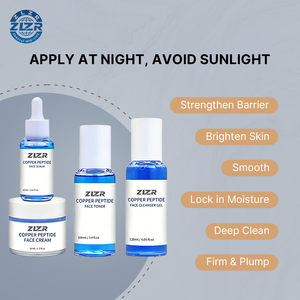 Private Label OEM Anti-Wrinkle Glowing Skin Care Set Vitamin <b>C</b> Hyaluronic Acid Pore Refining <b>Serum</b> Luxurious All Skin Types - Product Image 4