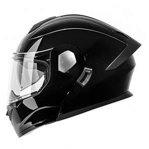 DOT認証済み 新品 オープンフェイス オートバイヘルメット - クイックリリース式 軽量ABSシェル 2つのバイザー クリア/スモーク オールシーズン対応 - Product Image 2