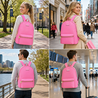 Sac à dos scolaire personnalisé léger et simple en nylon, classique, géométrique, antivol, unisexe, impression par sublimation