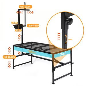<span class=keywords><strong>Support</strong></span> de traite pour chèvres avec bac à alimentation, poteau réglable pour moutons, plateforme de coupe de sabots pour toilettage et tonte, équipement d'élevage - Product Image 2