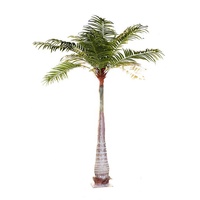 Palmier artificiel en plastique créatif et abordable, taille personnalisable, pour décoration extérieure de restaurant à thème