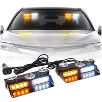 Lampu peringatan depan 2 in 1, lampu strobo, lampu depan, lampu kilat, lampu peringatan bahaya