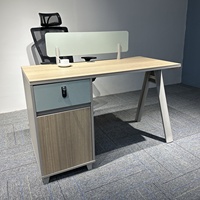 Bureau de travail, mobilier de bureau, bureau moderne pour le personnel, bureaux à 2 places, table de personnel extensible personnalisée