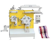 Machine d'impression flexographique entièrement automatique pour rubans en polyester, textiles de maison, étiquettes, 60 m/min, pour ruban en satin de polyester