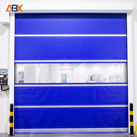 Porte roulante électrique à grande vitesse en PVC moderne sur mesure pour atelier industriel, utilisation en supermarché
