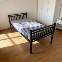 Lit plateforme en métal robuste et antirouille - Plusieurs tailles et commandes en gros pour la maison et les dortoirs