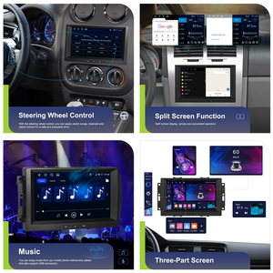 Podofo 8'' 4+64G para Chrysler Jeep Dodge, Radio de Auto Android 2 Din, Estéreo para Auto, CarPlay/Android Auto Inalámbrico, GPS, WiFi, RDS, EQ, ODM - Product Image 3