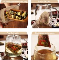 Sachets filtres à thé jetables pour thé en vrac, sacs vides à cordon pour thé en feuilles, en papier 100% naturel non blanchi