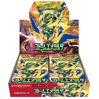 M6 Storm Emeralda Pokémon Boîte de Boosters Scellée Authentique Japonaise Originale Kit de Cartes à Collectionner Anime Incluant des Vitrines de Présentation