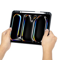 Clavier magnétique avec emplacement pour stylet tactile RGB, batterie 150 mAh, autonomie de 80 heures pour iPad Pro 11 2024