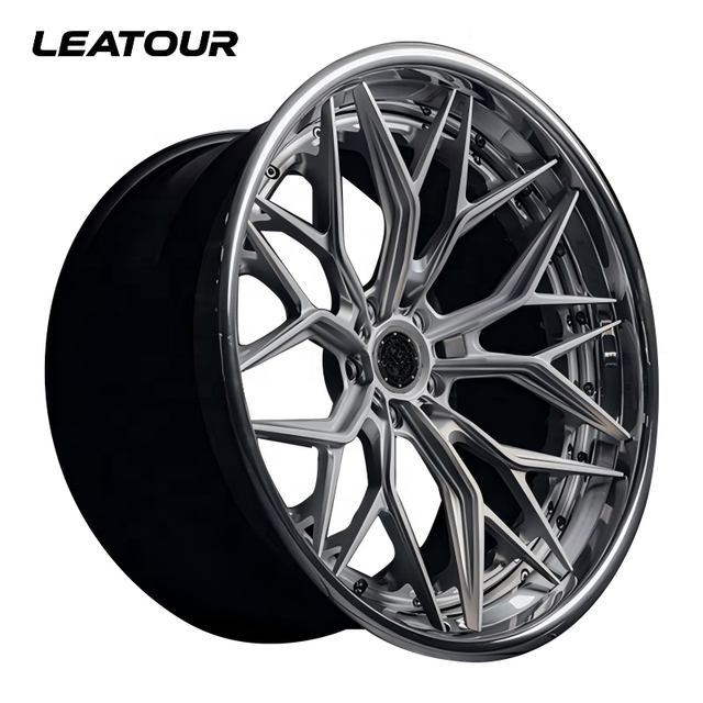 LEATOUR MONOBLOCK 2 Piece Alloy Wheels for Sale High Quality Forged Wheels Custom Aluminum Car Wheels Car Rims