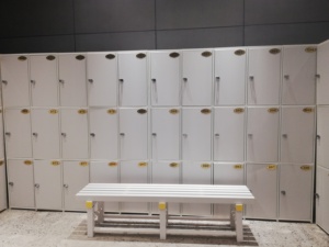 JMDS-105 pvc एब्स प्लास्टिक लॉकर कैबिनेट 5 दरवाजे/कॉलम 3-5 कॉलम एक यूनिट स्विमिंग पूल स्पा स्कूल के लिए अनुकूलन लॉक - Product Image 6