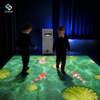 Jeu de projection interactif populaire pour enfants, projecteur interactif 3D holographique pour mur/sol, pour aire de jeux extérieure et centre commercial