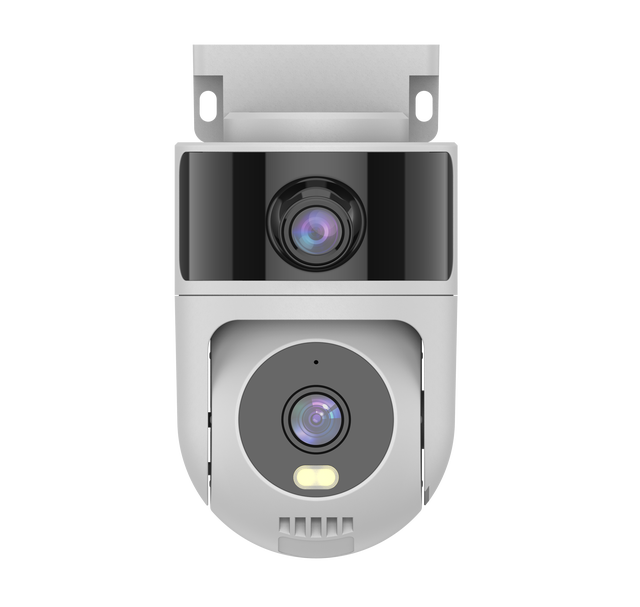 Exterior Security Camera PTZ Tuya IP 4MP with Two-Way Audio Night Vision Memory Card Storage