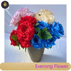 5 fourchettes Thaïlande <span class=keywords><strong>Reine</strong></span> Rose fleurs artificielles dekoration - Product Image 4