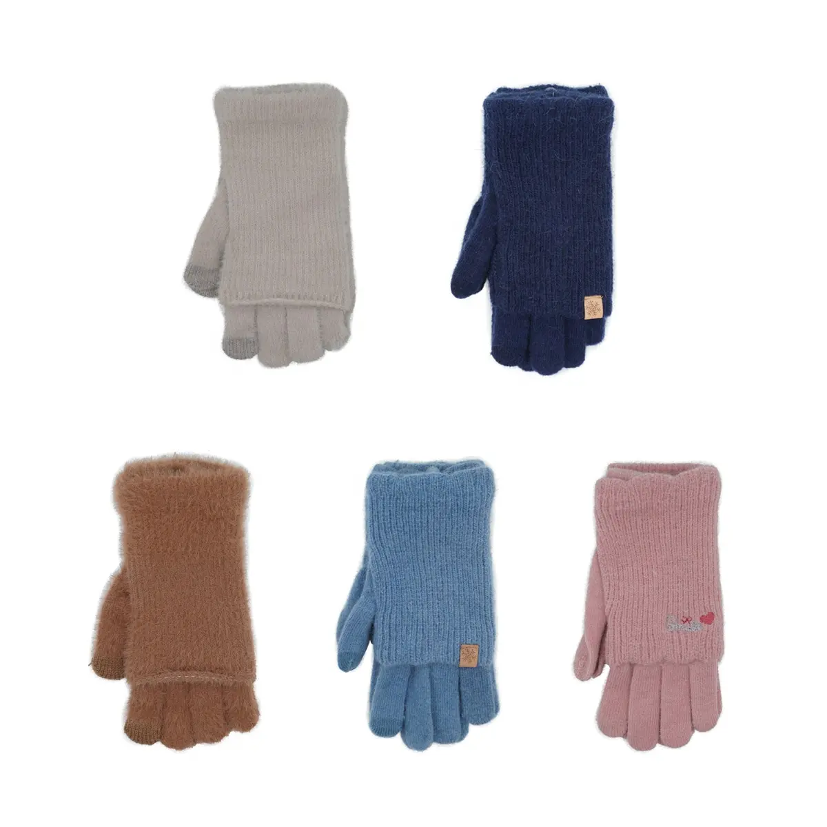 Fabricant vente en gros de gants chauds d'hiver à écran tactile de mode gants et mitaines chauds pour femmes