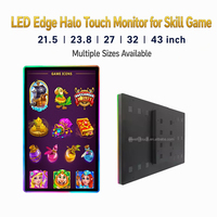 Monitor Plano OEM de 32 y 43 Pulgadas, Monitor de Pantalla Táctil Vertical, Monitor para Juegos Firelink Fusion con Luces LED para Máquinas de Entretenimiento
