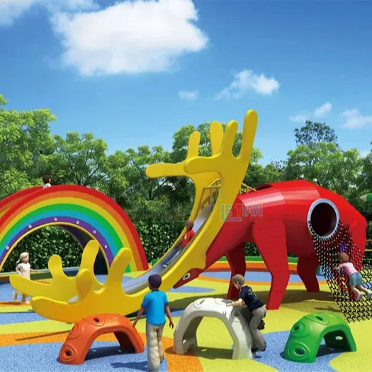 Speeltoestellen Voor Kinderen Pretpark Plastic Glijbaan Speelsets Kinderen Buitenspeeltuin