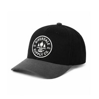 Gorra de Béisbol para Exteriores, 6 Paneles, Aplique de Insignia, Visera en Contraste, Estilo Vintage, Cierre a Presión, 100% Algodón, Estructurada, Ajustable, Unisex, Logotipo Personalizado