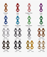 Prix d'usine Rideau en maille métallique tressée en aluminium, style double crochet, pour séparation de pièce, rideau de porte et décoration murale