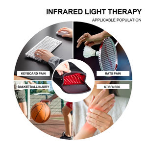 Dispositivos de terapia de luz roja para aliviar el <span class=keywords><strong>dolor</strong></span> de manos, <span class=keywords><strong>almohadilla</strong></span> de doble cara para <span class=keywords><strong>dedos</strong></span>, guantes de muñeca, LED infrarrojo, 880 NM - Product Image 3