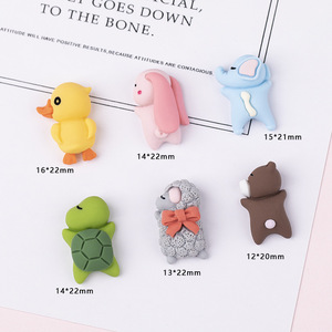 Nuovi Accessori in Acrilico Duolang, Adesivi Cartoon di Animali Sdraiati per Decorazione Fai-da-Te, Adesivi per Cover Telefoni, Tazze e Auto - Product Image 4