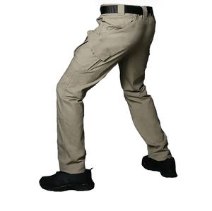 Pantalon Tactique IX9 d'Extérieur sur Mesure, OEM, Vente Directe Usine, Élastique Multi-Poches, Entraînement, Randonnée, Salopette - Product Image 4