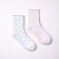Calcetines de Yoga y Pilates para Mujer, Antideslizantes, con Volantes, Bordado Floral, Suaves, con Agarre, para Entrenamiento en Casa, con Logotipo Personalizado