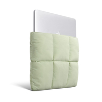 Housse d'ordinateur portable matelassée et rembourrée 13/14 pouces pour Macbook – Étui de transport élégant et doux pour ordinateur portable