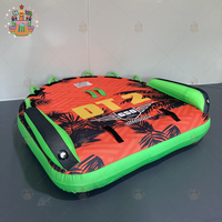Canapé gonflable 2 places en PVC avec corde, lot de 170x160x30cm pour la navigation de plaisance et les sports nautiques, à partir de 12 ans