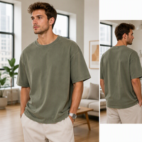 Dames katoenen T-shirt oversized losse pasvorm ronde hals korte mouw T-shirt zomer casual strandvakantie shirt ademend zacht
