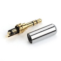 Connecteur jack audio 3.5mm, 3 pôles et 4 pôle en plaqué or, 3.5mm, prise jack stéréo