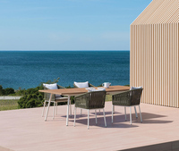 Tabourets empilables en corde pour restaurant et café en plein air, chaise de bar, chaise de salle à manger en métal Lmpara jardin