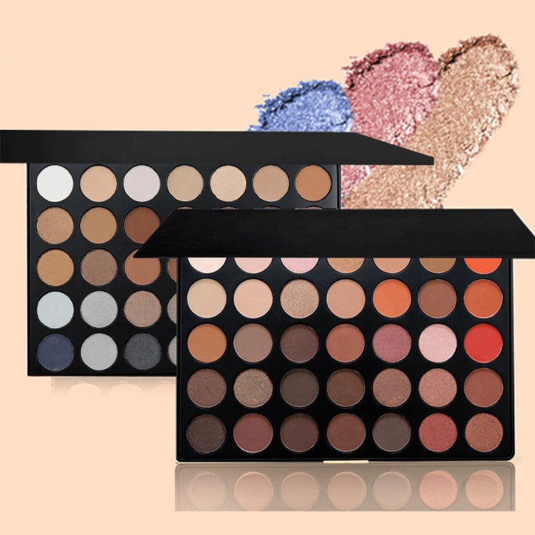 Новейшая палитра теней для век частная торговая марка 35 цветов матовые блестящие тени для век Палитра