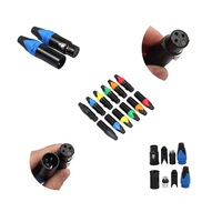 Mini XLR 3 broches microphone xlr connecteur XLR femelle connecteur de haut-parleur mâle