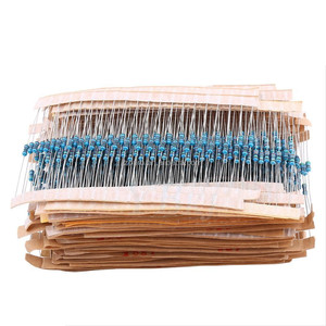 64 Arten von Widerstand Wert 1 <span class=keywords><strong>Ohm</strong></span>-10M <span class=keywords><strong>Ohm</strong></span> 1/4W Metall Film Widerstand Set Kombination 1280pcs - Product Image 1