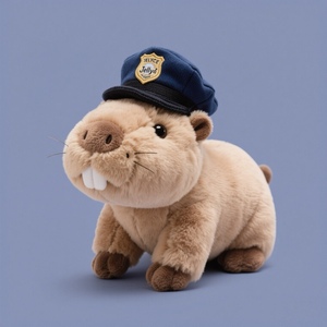 Tùy chỉnh logo plushies tùy chỉnh thiết kế linh vật đồ chơi sang trọng tùy chỉnh Hải Ly Thú nhồi bông đồ chơi sang trọng thiết kế mới Hải Ly Sheriff búp bê sang trọng - Product Image 6