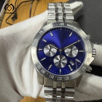 OEM Multifunktionale Blaue High-End Luxus Saphirglas Chronograph Mechanische Automatikuhr für Herren