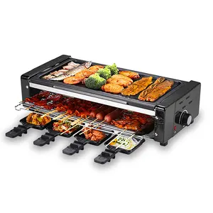 1500W High Power Thuis Dubbeldeks Hoge Capaciteit Elektrische Oven Rookloze Elektrische Grill Bbq