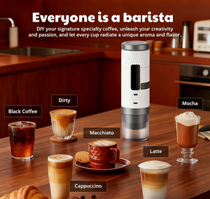 เครื่องชงกาแฟแคปซูลแบบพกพา 3-in-1 เครื่องทำเอสเพรสโซแบบพกพาสำหรับเดินทาง ดีไซน์ทันสมัย คุณภาพสูง พร้อมกระเป๋า - Product Image 3