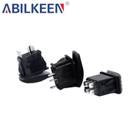 Interrupteur à bascule pour voiture, durable, 12V 24V, 5 broches, avec symboles gravés au laser, étanche IP65, en métal, pour le contrôle électrique automobile