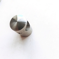 Usine directe moderne finition satinée acier inoxydable 304 tige support de barre transversale balustrade mains courantes escalier tuyau poteau connecteur
