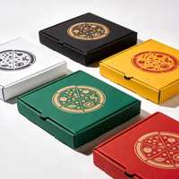 Boîtes à pizza personnalisées avec logo, emballages pour pizzeria, boîtes à pizza avec logo, boîtes alimentaires en carton ondulé recyclable