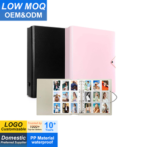 Classeur pour photocartes <span class=keywords><strong>4</strong></span> <span class=keywords><strong>anneaux</strong></span> avec 50 pages, 450 pochettes, porte-cartes photo Kpop 2x3 pouces, classeur A4, pochettes pour cartes recto simple, album photo - Product Image 1
