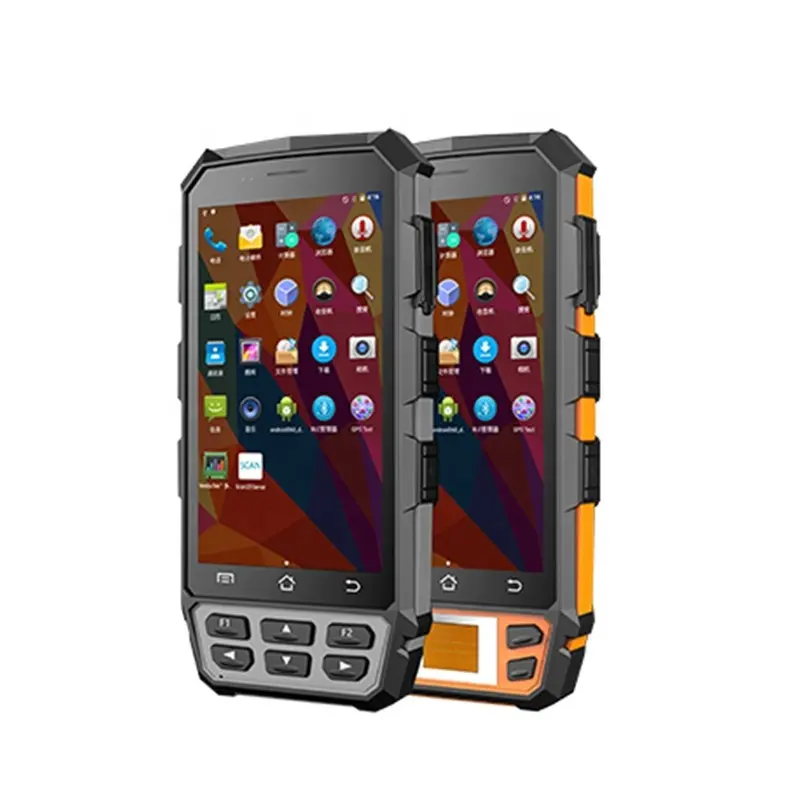 Rugged Android 7.0 thông minh thiết bị đầu cuối PDA 13.56MHz 2D Máy quét mã vạch với Wifi BT sử dụng điện thoại di động NFC RFID Reader