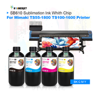 1L 1000ml Recharge Encre blanche de sublimation SB610 pour TS100-1600 de TS55-1800 Mimaki avec puce