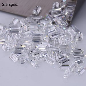 Starsgem HPHT Lab เพชรรูปแปดเหลี่ยมตัดมรกตสีคมชัดเทียบกับห้องแล็บปลูกเพชร - Product Image 1